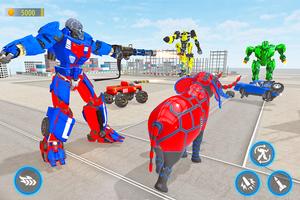 Flying Monster Truck Transform Elephant Robot War poster