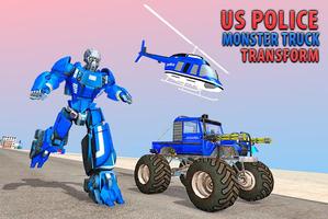Flying Monster Truck Transform Elephant Robot War screenshot 3