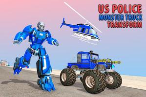 Flying Monster Truck Transform Elephant Robot War ảnh chụp màn hình 3