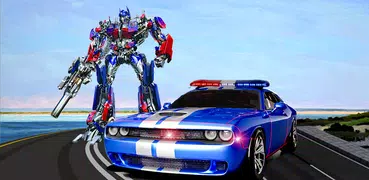 Police Car Robot Transformation: Robot Games