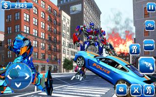 Police Car Robot Transformation: Robot Games poster
