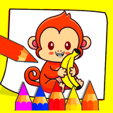 SuperHero Monkey Coloring icon