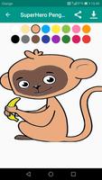 SuperHero Monkey Coloring screenshot 1