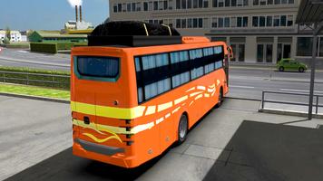 City Bus Drive Sim 3D imagem de tela 1