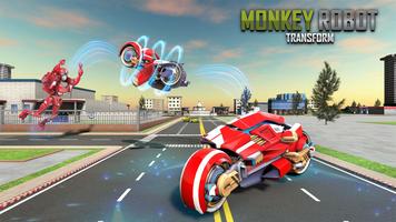 Monkey Robot Bike Transforming imagem de tela 2