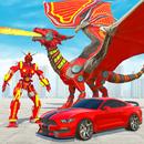 Flying Dragon Car Robot games APK