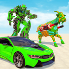 Goat Robot Car Transform Games ikon