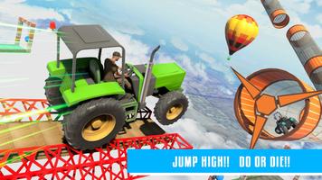 Mega Ramp - Tractor Stunt Game स्क्रीनशॉट 1