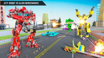 Quad Transform Robot Car Games capture d'écran 2