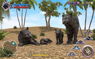 Black Panther Famille Sim 3D Affiche