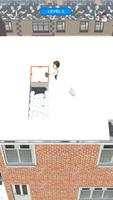 Roof Snow Avalanche 3D الملصق