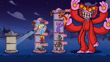 Hero Tower Wars - Merge Puzzle imagem de tela 1