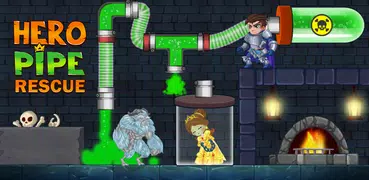 Hero Pipe Rescue: Water Puzzle