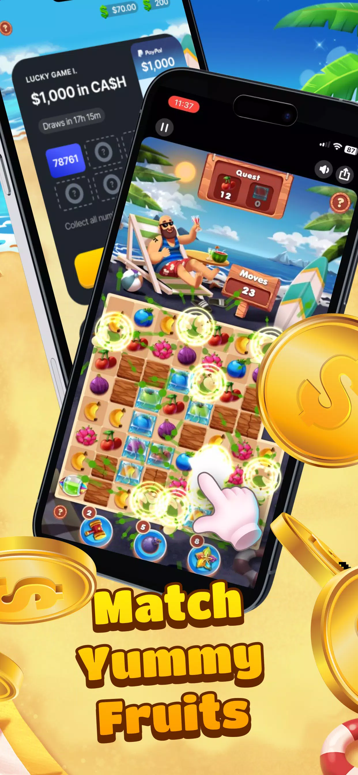 Tropical Crush: Win Cash Prize