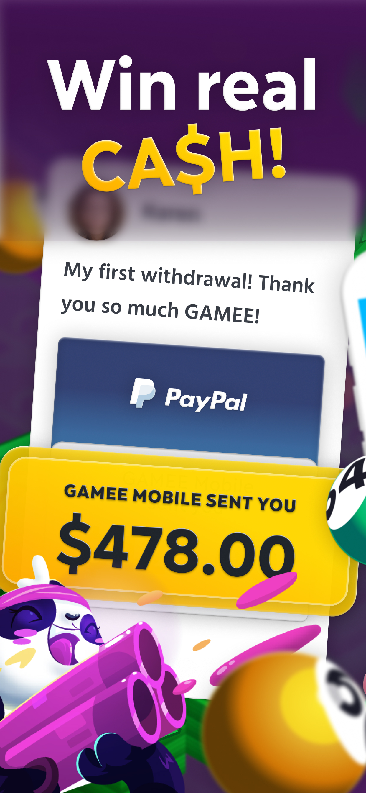 Spin and win cash instantly