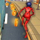 Subway Runner LadyBug Super Adventure3D Game आइकन