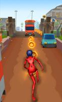 Subway Runner LadyBug Super Adventure3D Game पोस्टर