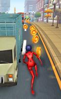 Subway Runner LadyBug Super Adventure3D Game स्क्रीनशॉट 1