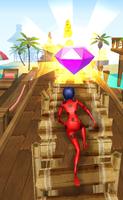 Subway Runner LadyBug Super Adventure3D Game स्क्रीनशॉट 2