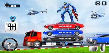 US Police Limo Robot Transport