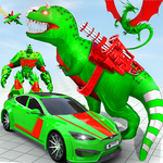 Fly Dino Transform Robot Games icon