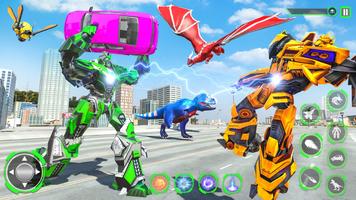 Dino Robot Car Transform Games screenshot 2