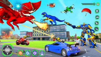 Dino Robot Car Transform Games capture d'écran 3