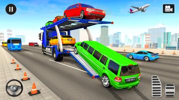 Grand Car Transport : US Truck Driving Games Affiche