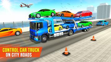 Grand Car Transport : US Truck Driving Games capture d'écran 2