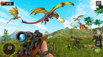 Flying Dragon Hunting Simulator Games 海報