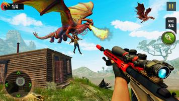 Flying Dragon Hunting Simulator Games स्क्रीनशॉट 3