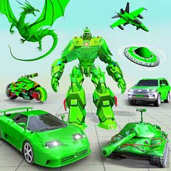Descargar XAPK de Flying Robot Car Games - Robot Shooting Games 2020