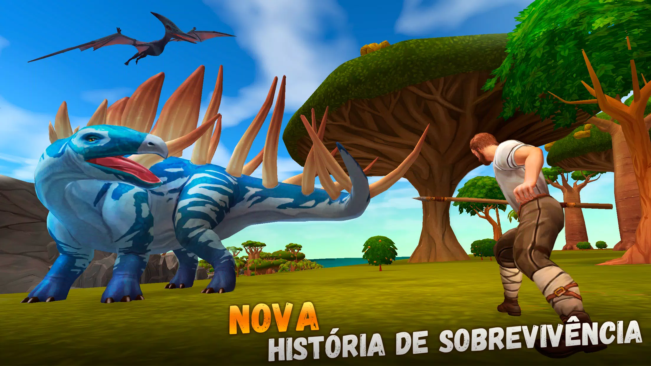 Download do APK de Ilha de sobrevivência de dinossauro - The Craft