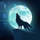 Wolf und Mond : Sudoku Zeichen