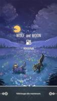 Le loup et la lune : Nonogram Affiche