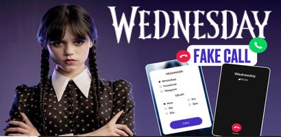 Wednesday 2 Addams Fake Call Affiche