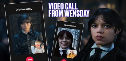 Wednesday 2 Addams Fake Call screenshot 1