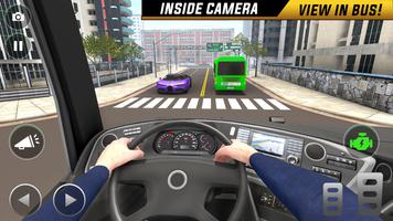 Driving Bus Simulator Games 3D plakat
