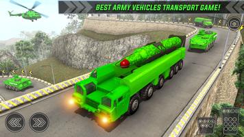 Army Vehicle Transport Games Affiche