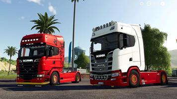 Cargo Truck Euro Simulator Affiche