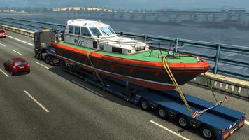 Euro Truck Boat Cargo Driving Simulator 2020 capture d'écran 1
