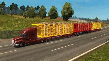 Truck Freight Transport Big Driving Simulator capture d'écran 3