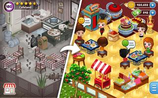 レストランゲーム - Cafeland スクリーンショット 3