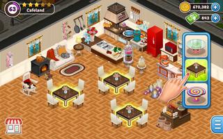 レストランゲーム - Cafeland スクリーンショット 1