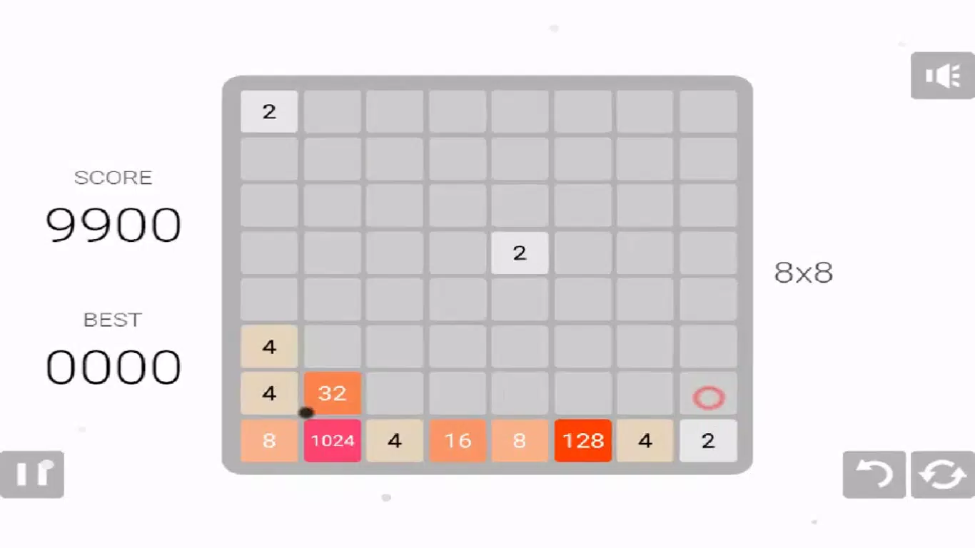 2048 8x8 Online Game