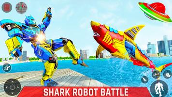 Tubarão robô transformar jogo imagem de tela 3