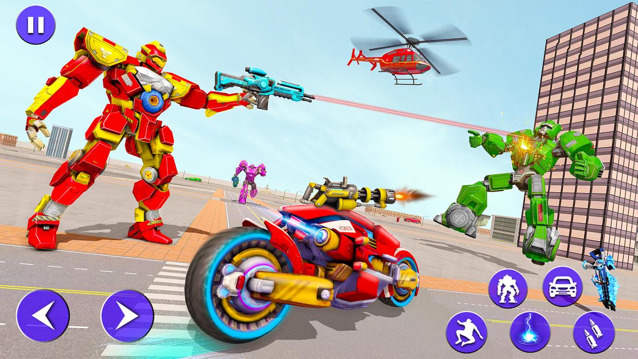 Shark Robot Car Game Bike Game screenshot 20