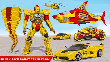 Requin jeu robot transform capture d'écran 2