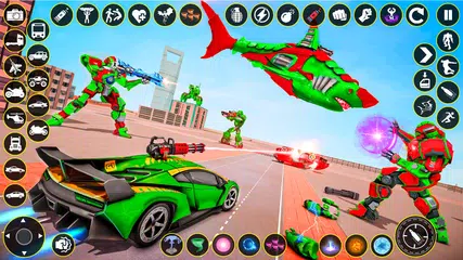 Shark Robot Transform Game 3D XAPK download
