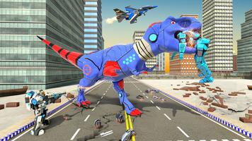 Dinosaur Robot Car Games ảnh chụp màn hình 1